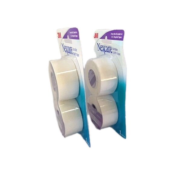 (2 Packs) Nexcare Durable Cloth Tape, 1 in x 10 yd, 2 Count NEW - Picture 6 of 8